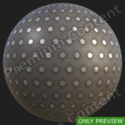 PBR Substance Material of Metal Floor Rusty #5